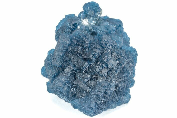 Blue, Cubic/Octahedral Fluorite Encrusted Quartz - Inner Mongolia #213861